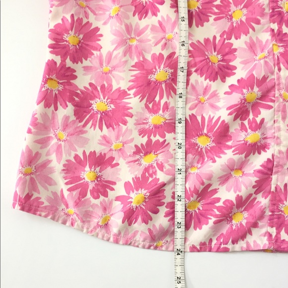 Liz Claiborne flowers top size M used - Picture 4 of 4